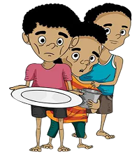 Starving and hunger image